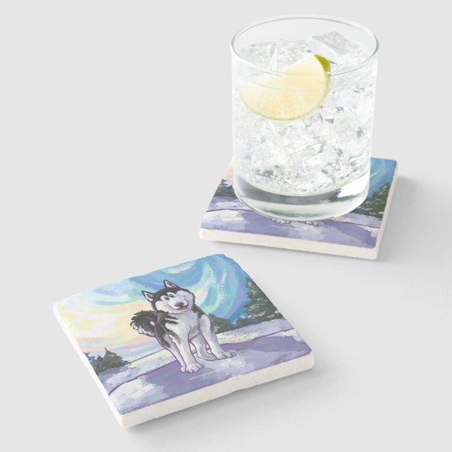 Husky Gifts & Accessories Stone Coaster (Side)