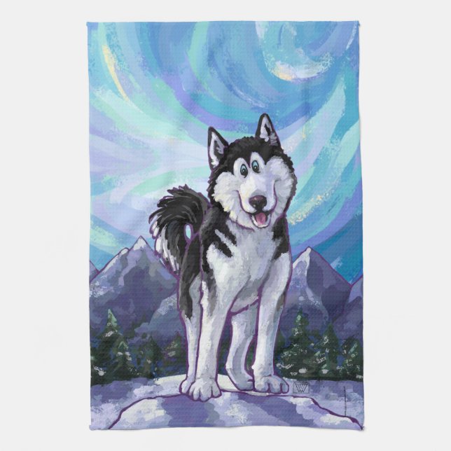 Husky Gifts & Accessories Tea Towel (Vertical)