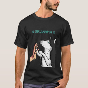 Husky Grandma Dog Mom Lover Women T-Shirt