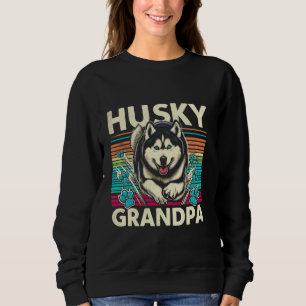 Husky Grandpa Siberian Husky Dog Pet For Men Sweatshirt