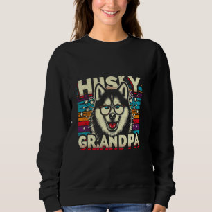 Husky Grandpa Siberian Husky Dog Pet For Men Sweatshirt