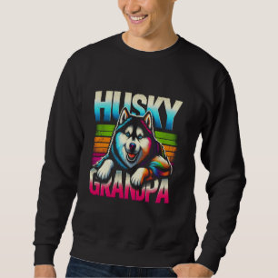 Husky Grandpa Siberian Husky Dog Pet For Men Sweatshirt