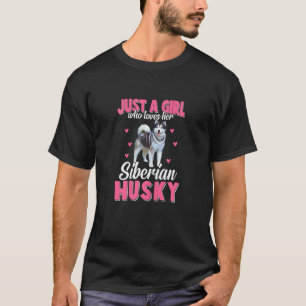 Husky Graphic For Women Girls Kids Husky T-Shirt