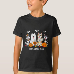 Husky Halloween Howl O Ween Squad T-Shirt
