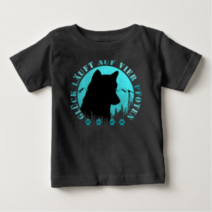 Husky - Happiness runs on four feet watch Baby T-Shirt