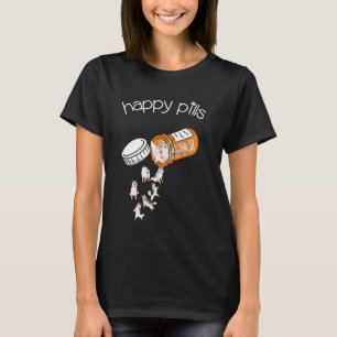 Husky Happy Pills - Cute Husky, Funny Dog Encourag T-Shirt