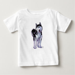 Husky Heads and Tails Baby T-Shirt