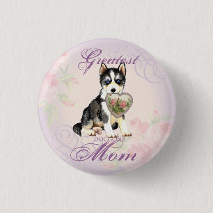 Husky Heart Mum 3 Cm Round Badge