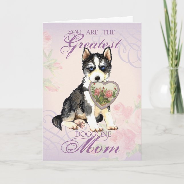 Husky Heart Mum Card (Front)