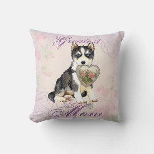 Husky Heart Mum Cushion