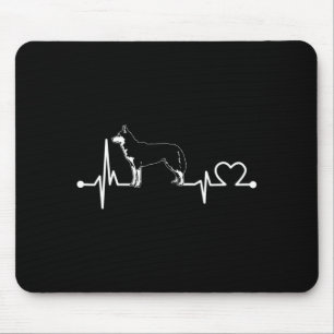 Husky heartbeat funny love dog pet gift mouse pad