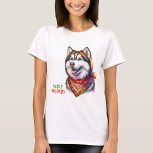 Husky Holidays T-Shirt