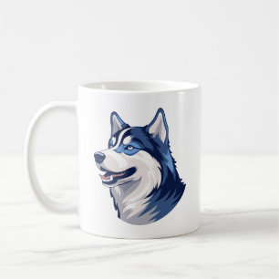 Husky Howlers Husky Dog Power Logo Art Coffee Mug