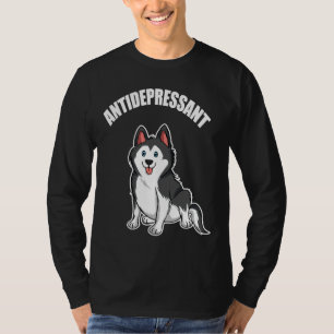 Husky Is My Antidepressant Siberian Husky T-Shirt