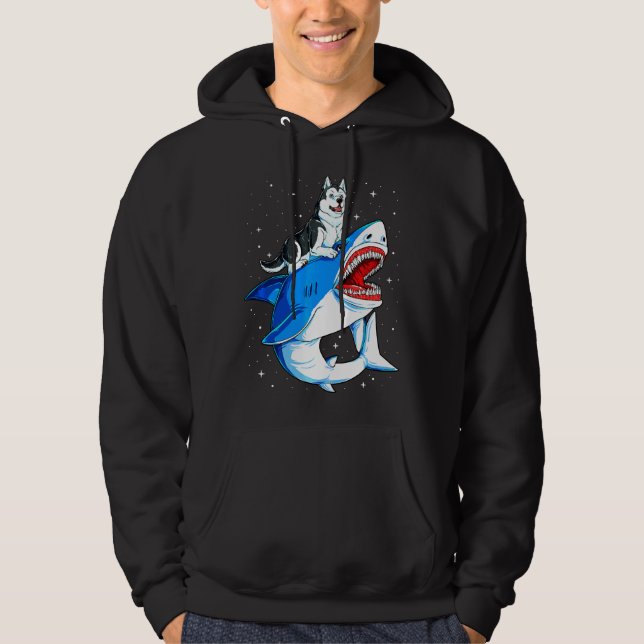 Husky Jawsome Dog Galaxy Hoodie (Front)