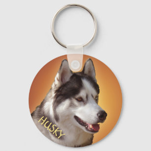 Husky Key Chains Bi-Eye Sled Dog Keychains Custom