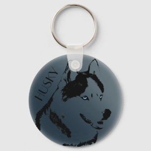 Husky Keychain Husky Malamute Keychain Customise