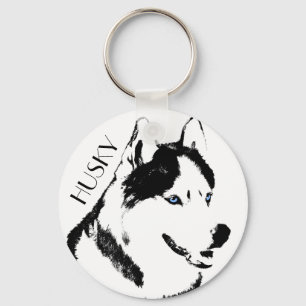 Husky Keychain Husky Malamute Keychain Customise
