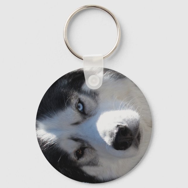 Husky Keychain Siberian Husky / Malamute Gifts (Front)
