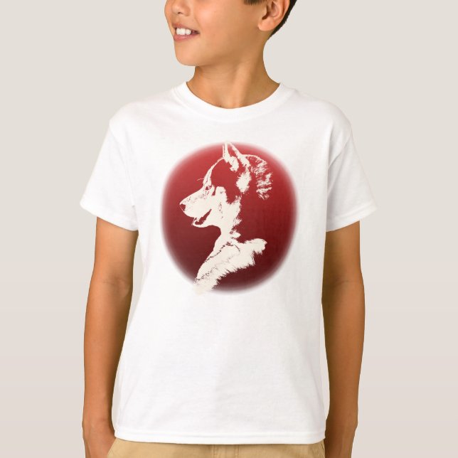 Husky Kid's Shirts Kid's Husky Puppy Sweatshirt (Front)