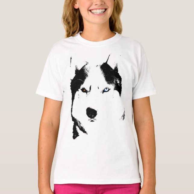 Husky Kid's Shirts Sled Dog Kid's Husky Sweatshirt (Front)