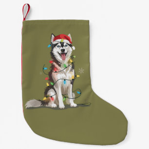 Husky Lover Christmas Siberian Xmas Dog Mum  Small Christmas Stocking