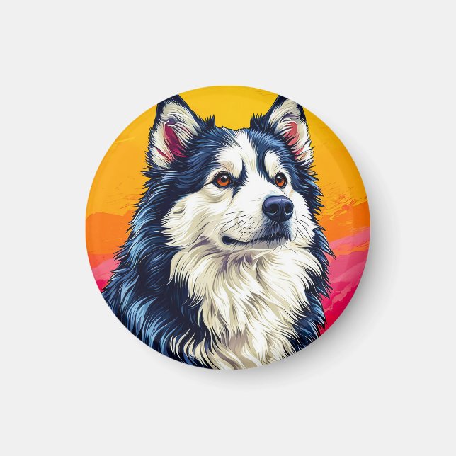 Husky Lover Gift Magnet (Front)