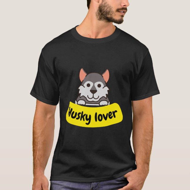 Husky Lover             T-Shirt (Front)