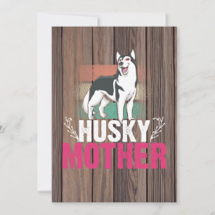 Husky Mother Love: Celebrating Loyalty and Bond Holiday Card