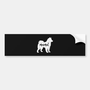 Husky Mothers Day Dog Paw Lover Gift Bumper Sticker