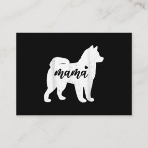 Husky Mothers Day Dog Paw Lover Gift Enclosure Card
