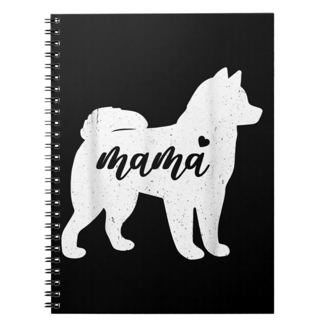 Husky Mothers Day | Dog Paw Lover Gift Notebook (Front)