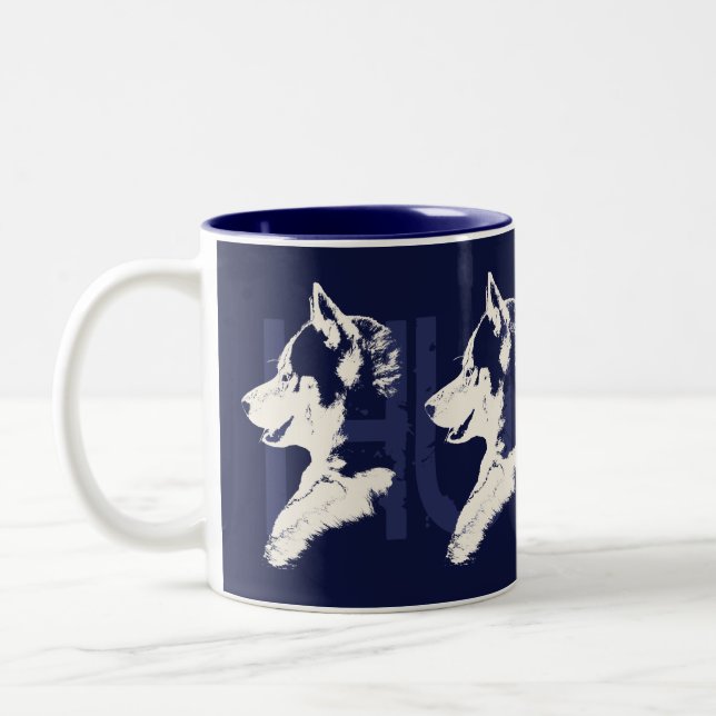 Husky Mug Coffee Cup Cool Siberian Husky Cup (Left)