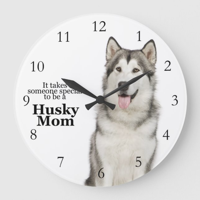 Husky Mum Clock (Front)