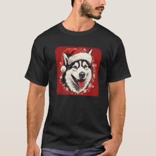 Husky Mum Dad Xmas Gift Siberian Husky Dog Lover C T-Shirt