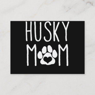 Husky mum Dog lover gift Lovely Dog Decor Business Card