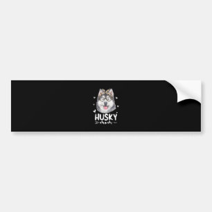 Husky Mum Dog Lovers Gift Mother Day Gift Bumper Sticker