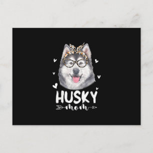Husky Mum Dog Lovers Gift Mother Day Gift Invitation Postcard