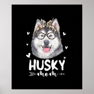 Husky Mum Dog Lovers Gift Mother Day Gift Poster