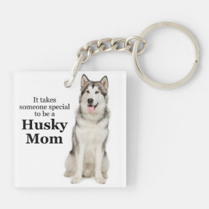 Husky Mum Keychain