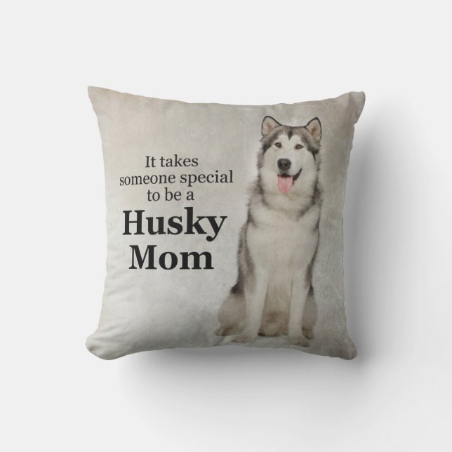 Husky Mum Pillow (Front)