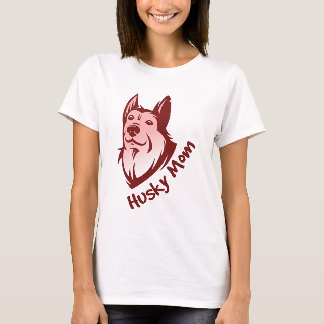 husky mum T-Shirt (Front)