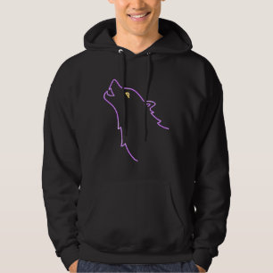 Husky Neon Style Hoodie