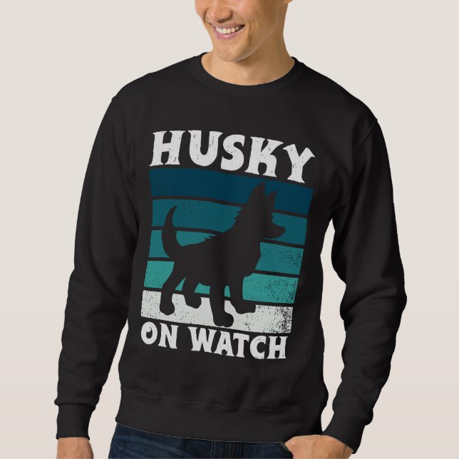 Husky On Watch  Essential     Sweatshirt (Front)