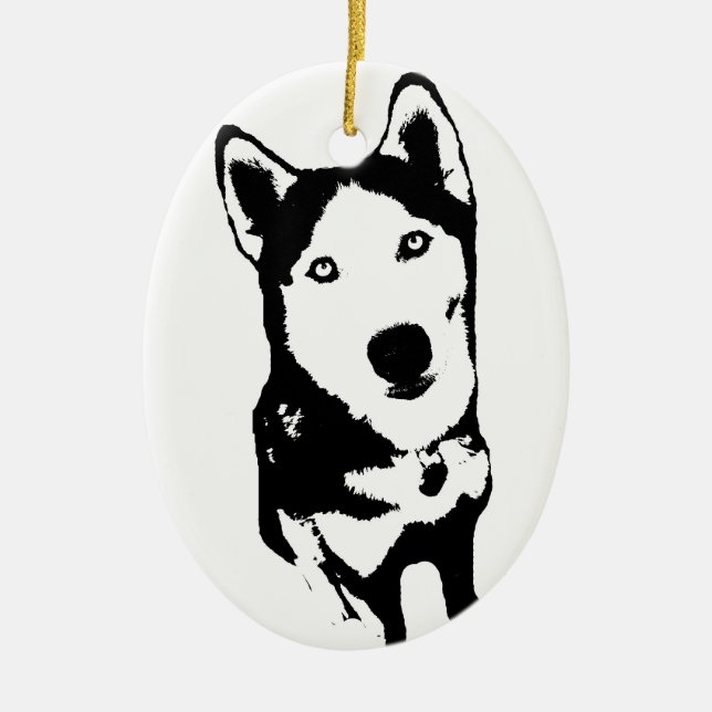 Husky Ornament (Front)