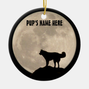 Husky Ornament Personalised Decoration
