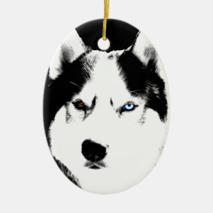 Husky Ornament Personalised Sled Dog Decoration