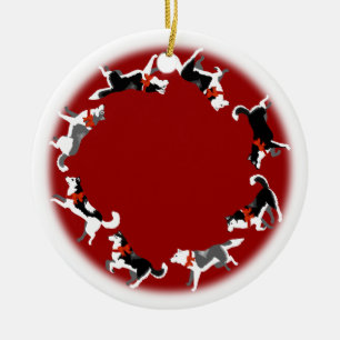 Husky Ornament Personalised Sled Dog Decoration