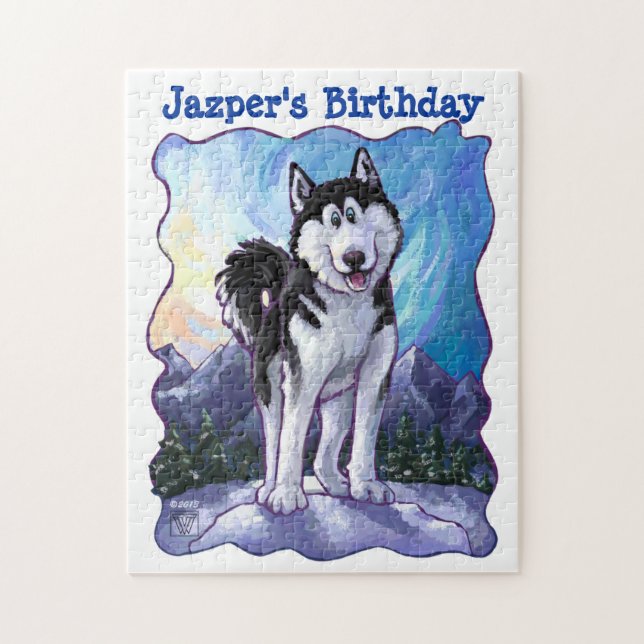Husky Party Centre Jigsaw Puzzle (Vertical)
