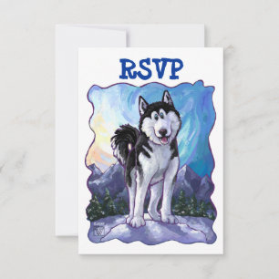 Husky Party Centre RSVP Cards